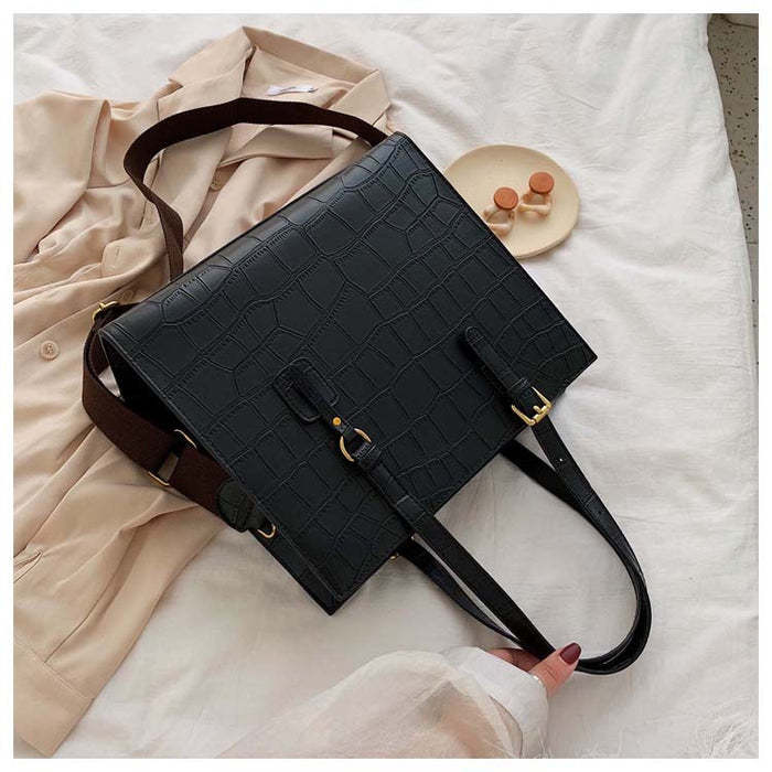 Stone pattern broadband tote bag