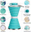500ML Silicone Water Bottle Cup Foldable Leak Proof Portable Sports Travel Water Bottles For Outdoor Travel Gym Hiking Reuseable Kitchen Gadgets