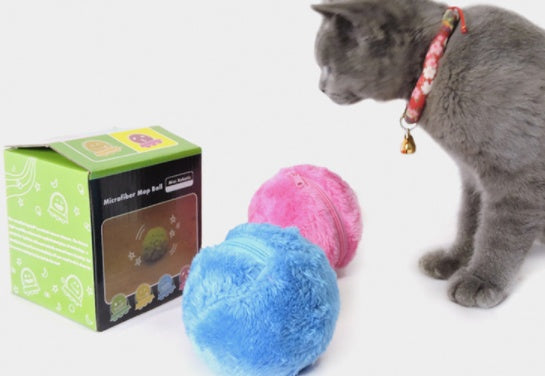 Pet Electric Toy Automatic Plush Ball